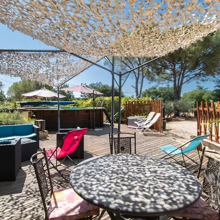 Au Coeur De L'olivette - Climatisee Avec Piscine